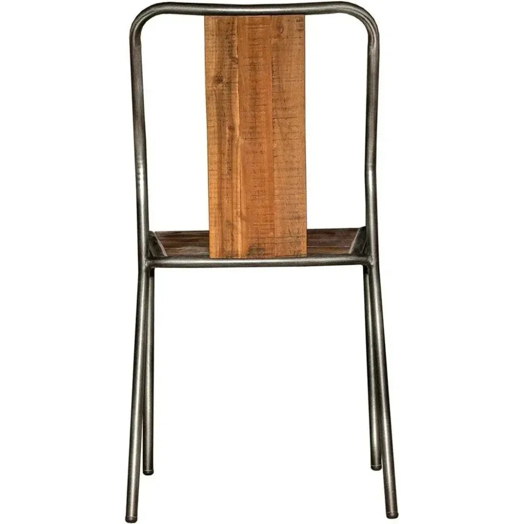 Slatback Metal Dining Chair (Set Of 4) - LOOMLAN - LH Imports - Dining Chairs
