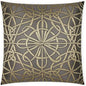 Slip Knot Charcoal Gold Taupe Large Throw Pillow Insert - LOOMLAN - D.V. Kap - Throw Pillows