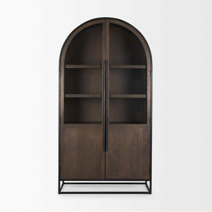 Sloan Two Doors Wood Bookcase