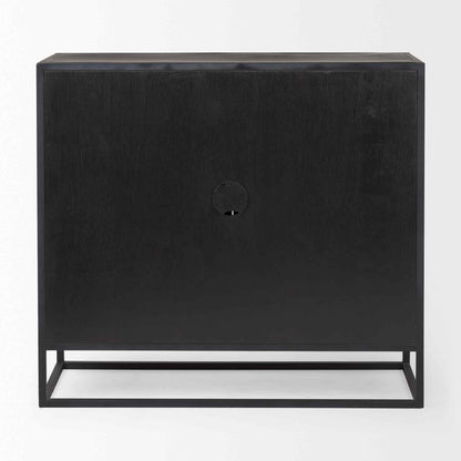 Sloan Wood Black Accent Cabinet