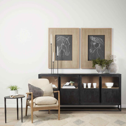 Sloan Wooden Black Buffet
