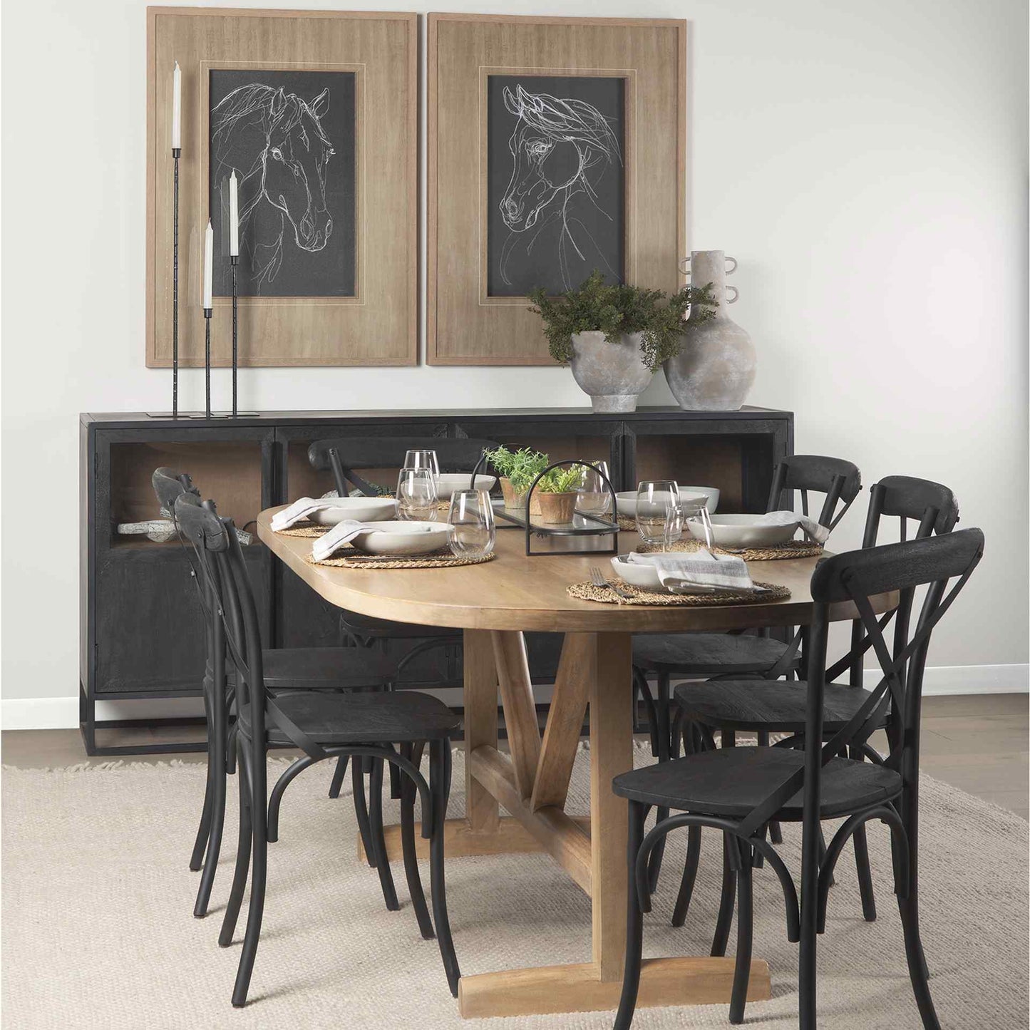 Sloan Wooden Black Buffet