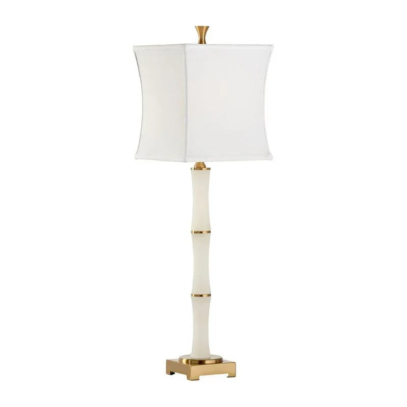 Sloane White Alabaster Table Lamp - LOOMLAN - Wildwood - Table Lamps