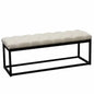 Small Linen Tufted Bedroom Bench in Desert Sand - LOOMLAN - Diamond Sofa - Bedroom Benches