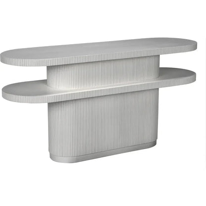 Small Parker Wood Geometric Console Table - LOOMLAN - Noir - Console Tables