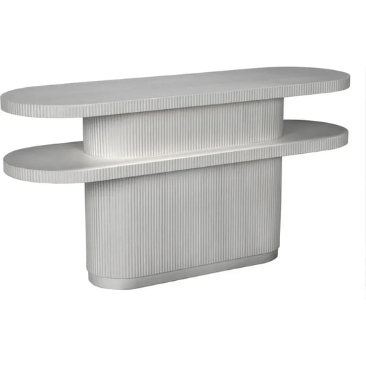 Small Parker Wood Geometric Console Table - LOOMLAN - Noir - Console Tables