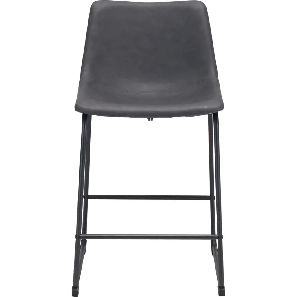 Smart Counter Chair (Set of 2) Charcoal - LOOMLAN - Zuo Modern - Counter Stools