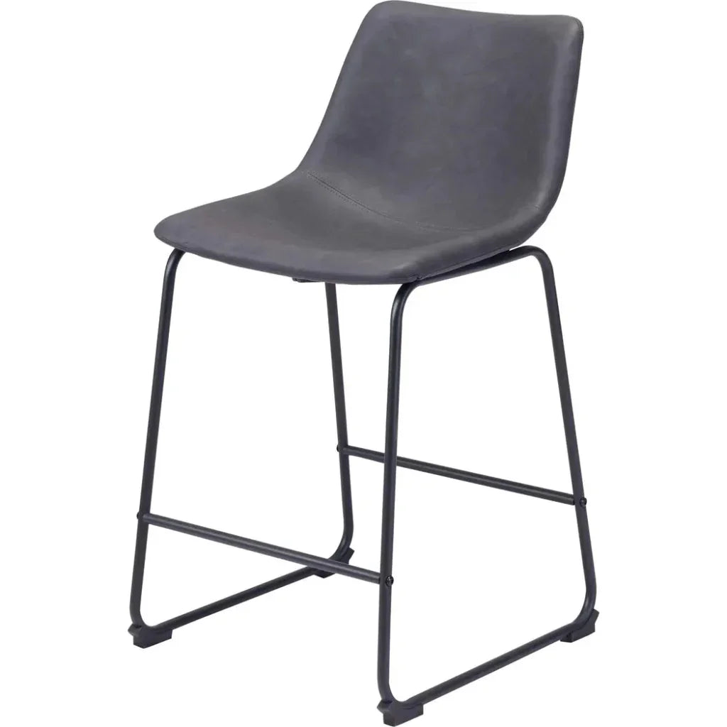 Smart Counter Chair (Set of 2) Charcoal - LOOMLAN - Zuo Modern - Counter Stools