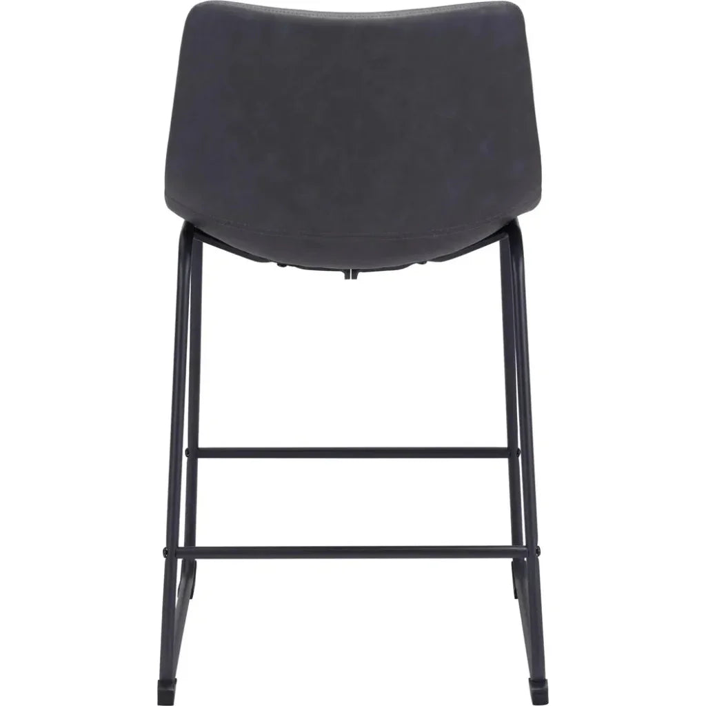 Smart Counter Chair (Set of 2) Charcoal - LOOMLAN - Zuo Modern - Counter Stools