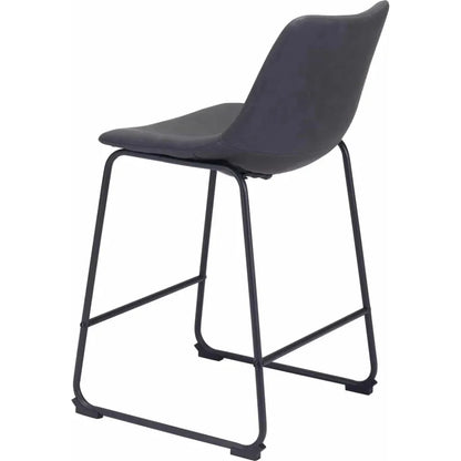 Smart Counter Chair (Set of 2) Charcoal - LOOMLAN - Zuo Modern - Counter Stools