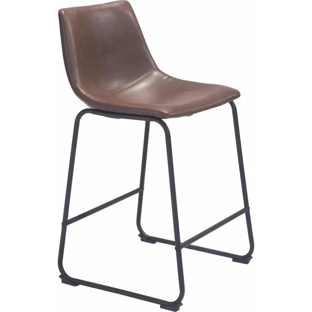 Smart Counter Stool 2PC Vintage Espresso - LOOMLAN - Zuo Modern - Counter Stools