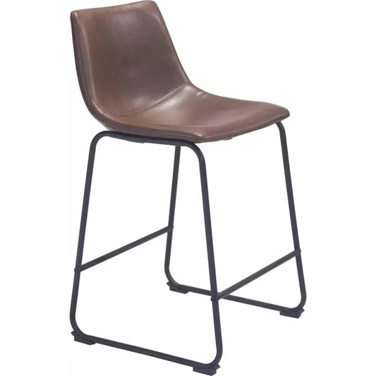 Smart Counter Stool 2PC Vintage Espresso - LOOMLAN - Zuo Modern - Counter Stools