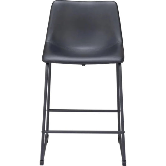 Smart Counter Stool (Set of 2) Black - LOOMLAN - Zuo Modern - Counter Stools