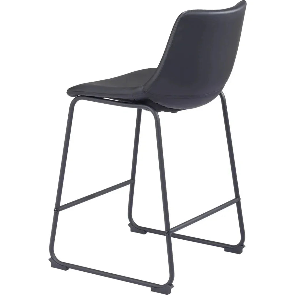 Smart Counter Stool (Set of 2) Black - LOOMLAN - Zuo Modern - Counter Stools