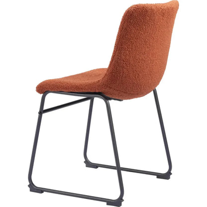 Smart Faux Leather Armelss Dining Chair 2PC - LOOMLAN - Zuo Modern - Dining Chairs