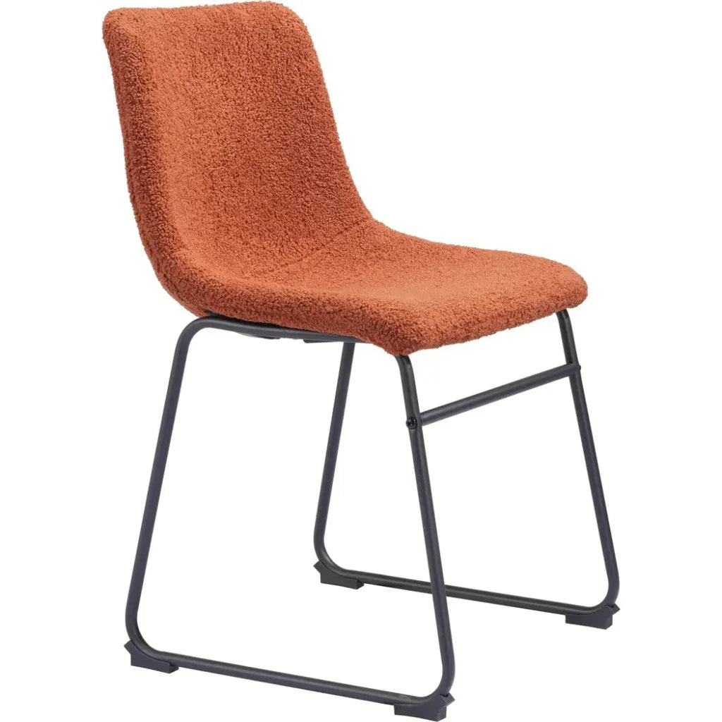 Smart Faux Leather Armelss Dining Chair 2PC - LOOMLAN - Zuo Modern - Dining Chairs