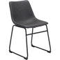 Smart Faux Leather Armelss Dining Chair 2PC - LOOMLAN - Zuo Modern - Dining Chairs
