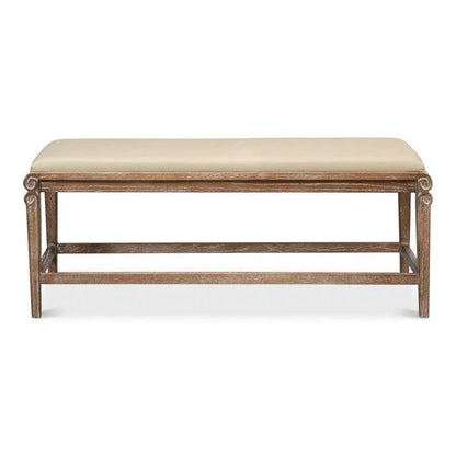 Smith Building Parlor Bench Seat For Bedroom - LOOMLAN - Sarreid - Bedroom Benches