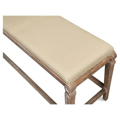 Smith Building Parlor Bench Seat For Bedroom - LOOMLAN - Sarreid - Bedroom Benches