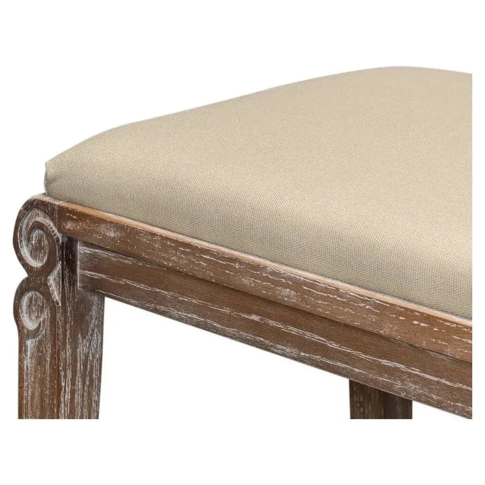 Smith Building Parlor Bench Seat For Bedroom - LOOMLAN - Sarreid - Bedroom Benches