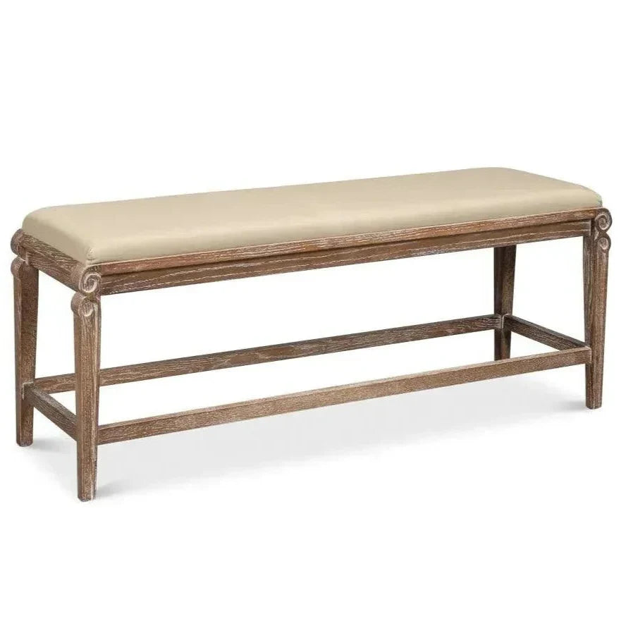 Smith Building Parlor Bench Seat For Bedroom - LOOMLAN - Sarreid - Bedroom Benches