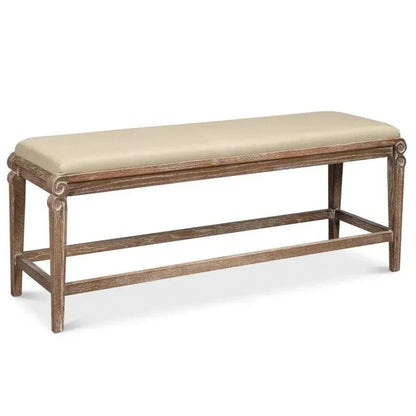Smith Building Parlor Bench Seat For Bedroom - LOOMLAN - Sarreid - Bedroom Benches