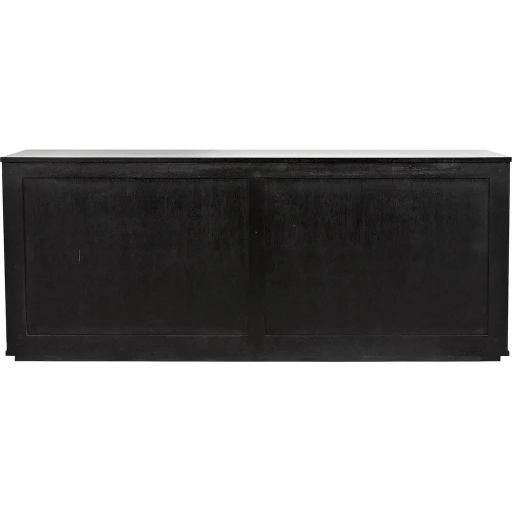 Smith Wood Black Sideboard With 4 Doors - LOOMLAN - Noir - Sideboards