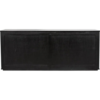 Smith Wood Black Sideboard With 4 Doors - LOOMLAN - Noir - Sideboards