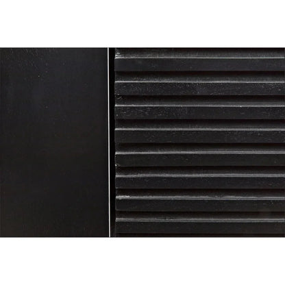 Smith Wood Black Sideboard With 4 Doors - LOOMLAN - Noir - Sideboards