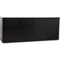 Smith Wood Black Sideboard With 4 Doors - LOOMLAN - Noir - Sideboards