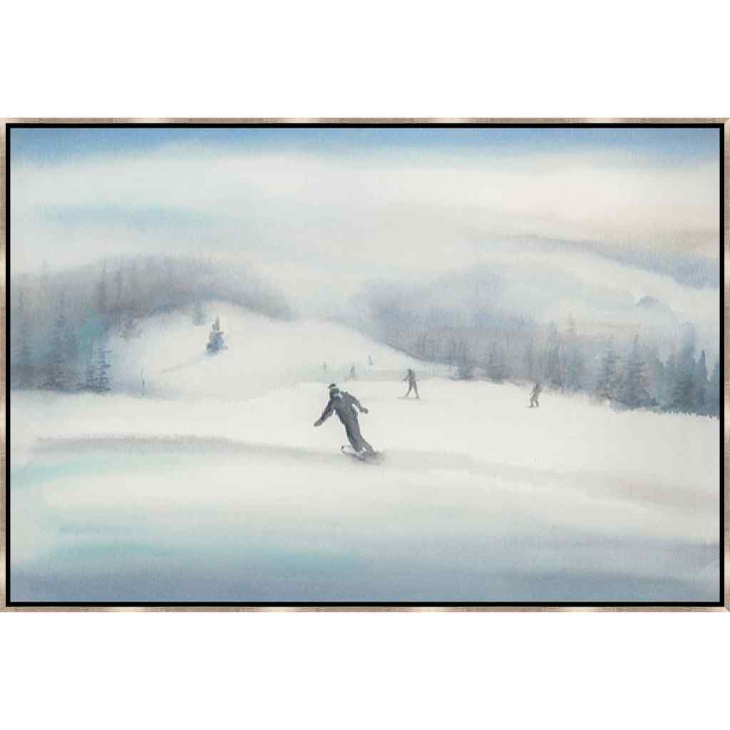 Snowfall Hand Crafted Canvas Art