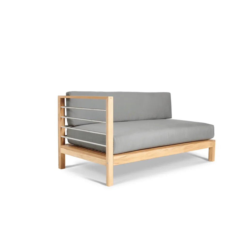 SoHo Patio Sectional Deep Sofa Set with Sunbrella 7PC - LOOMLAN - HiTeak - Outdoor Sofas & Loveseats