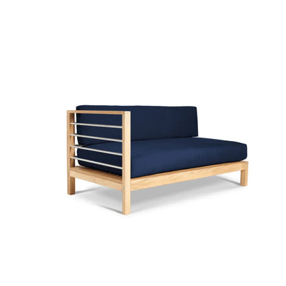 SoHo Patio Sectional Deep Sofa Set with Sunbrella 7PC - LOOMLAN - HiTeak - Outdoor Sofas & Loveseats