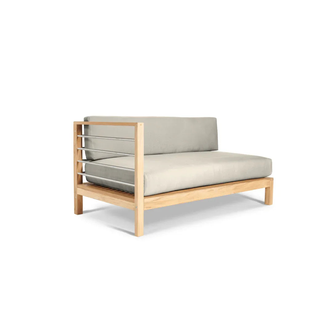 SoHo Patio Sectional Deep Sofa Set with Sunbrella 7PC - LOOMLAN - HiTeak - Outdoor Sofas & Loveseats