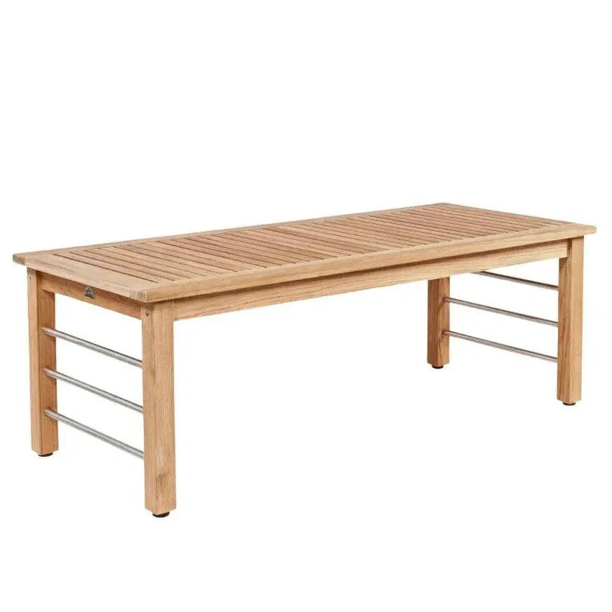 SoHo Rectangular Teak Outdoor Coffee Table-Outdoor Coffee Tables-HiTeak-LOOMLAN