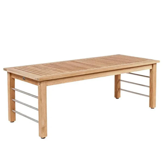 SoHo Rectangular Teak Outdoor Coffee Table-Outdoor Coffee Tables-HiTeak-LOOMLAN