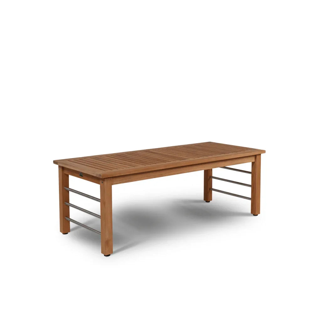 SoHo Teak Patio Deep Sofa Set with Sunbrella 4PC - LOOMLAN - HiTeak - Outdoor Sofas & Loveseats