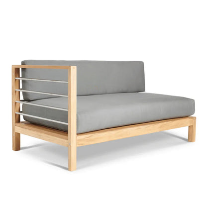 SoHo Teak Patio Sectional Sofa with Sunbrella Cushion - LOOMLAN - HiTeak - Outdoor Sofas & Loveseats