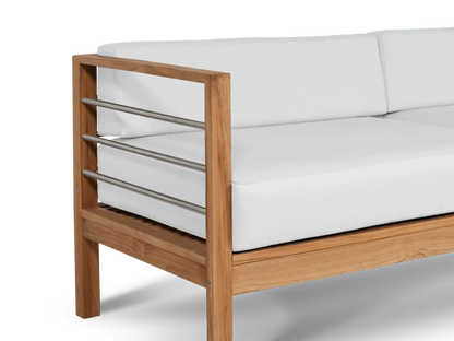 SoHo Teak Patio Sofa with Sunbrella Cushion - LOOMLAN - HiTeak - Outdoor Sofas & Loveseats