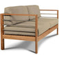SoHo 3 - Person Teak Outdoor Couch Sunbrella Cushions - LOOMLAN - HiTeak - Outdoor Sofas & Loveseats
