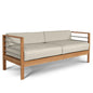 SoHo Three Person Patio Sofa with Sunbrella Cushion