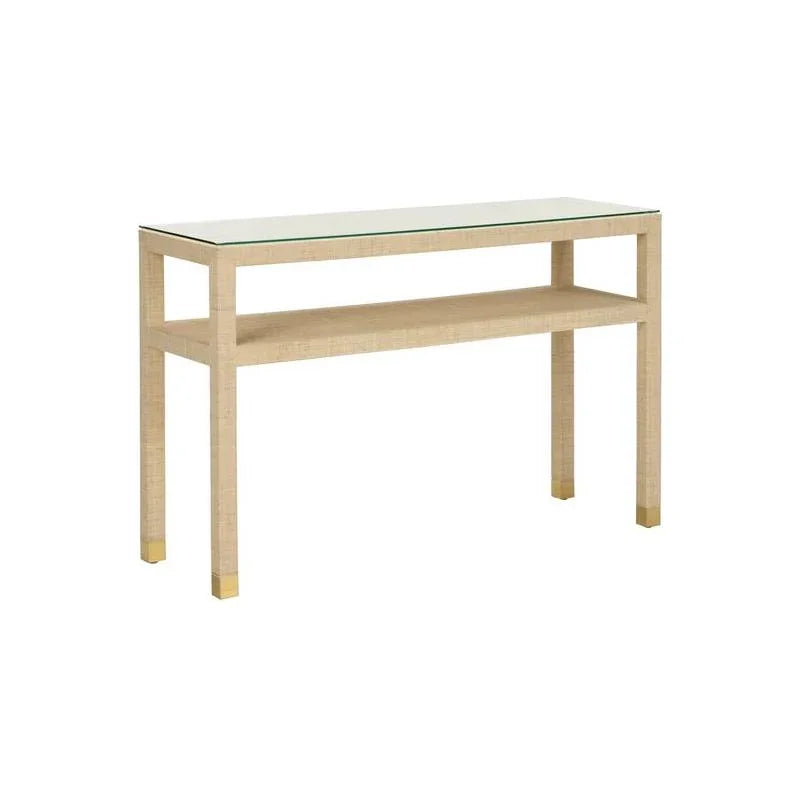 Socialite Saguran Warpped Console Table - LOOMLAN - Wildwood - Console Tables