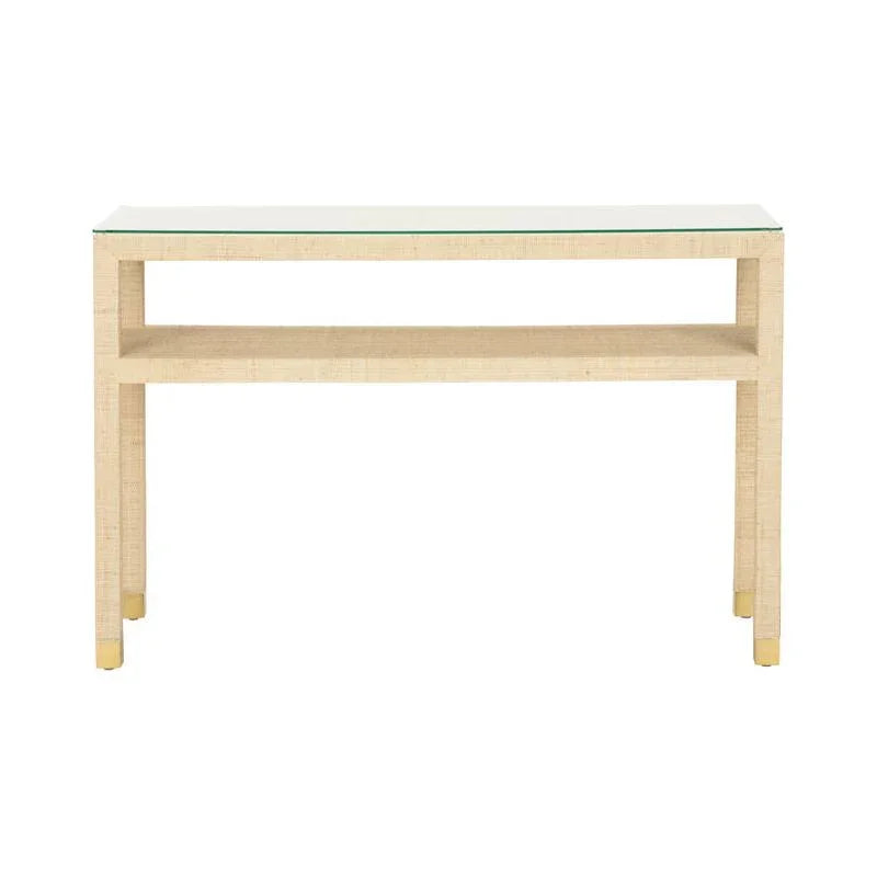 Socialite Saguran Warpped Console Table - LOOMLAN - Wildwood - Console Tables