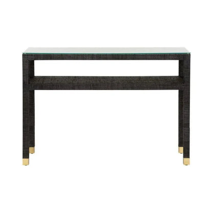 Socialite Saguran Warpped Console Table - LOOMLAN - Wildwood - Console Tables