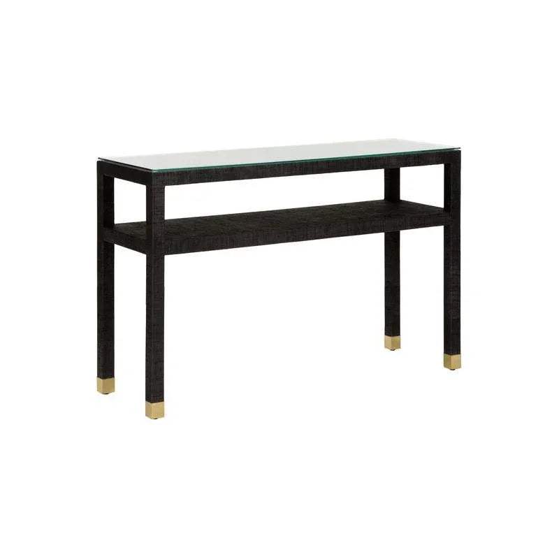 Socialite Saguran Warpped Console Table - LOOMLAN - Wildwood - Console Tables