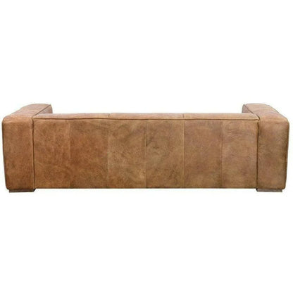 Sofa Open Road Brown Leather Industrial - LOOMLAN - Moe's Home - Sofas & Loveseats