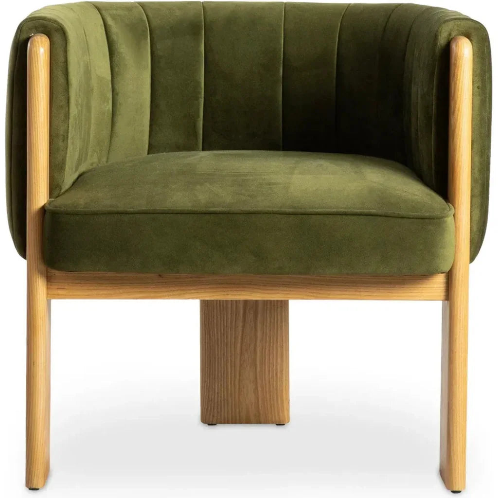 Sofi Performance Fabric & Solid Green Accent Chair - LOOMLAN - Moe's Home - Accent Chairs