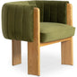 Sofi Performance Fabric & Solid Green Accent Chair - LOOMLAN - Moe's Home - Accent Chairs