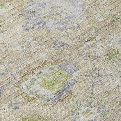 Sofia Beige Washable Indoor-Outdoor Rug-Outdoor Rugs-LOOMLAN Rugs-LOOMLAN