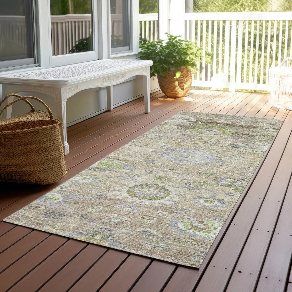 Sofia Beige Washable Indoor-Outdoor Rug-Outdoor Rugs-LOOMLAN Rugs-LOOMLAN